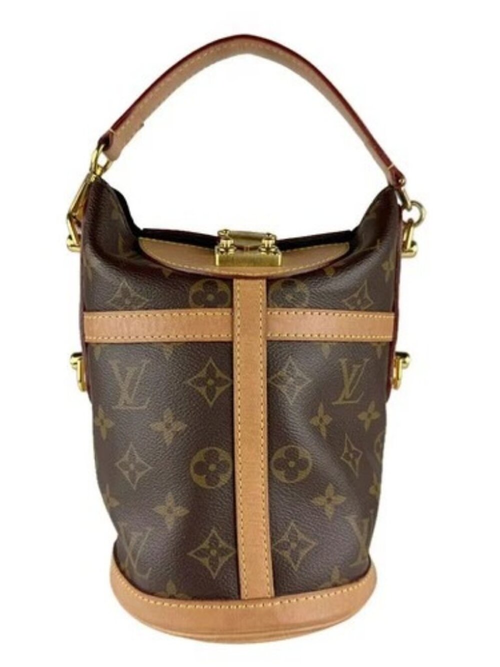 Auth LOUIS VUITTON Monogram Duffel Bag Handbag Shoulder Bag Brown M43587 - z9134
